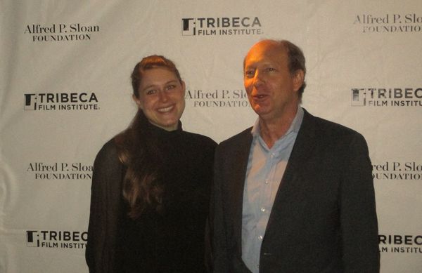 Jessica Oreck with Sloan Foundation's Doron Weber